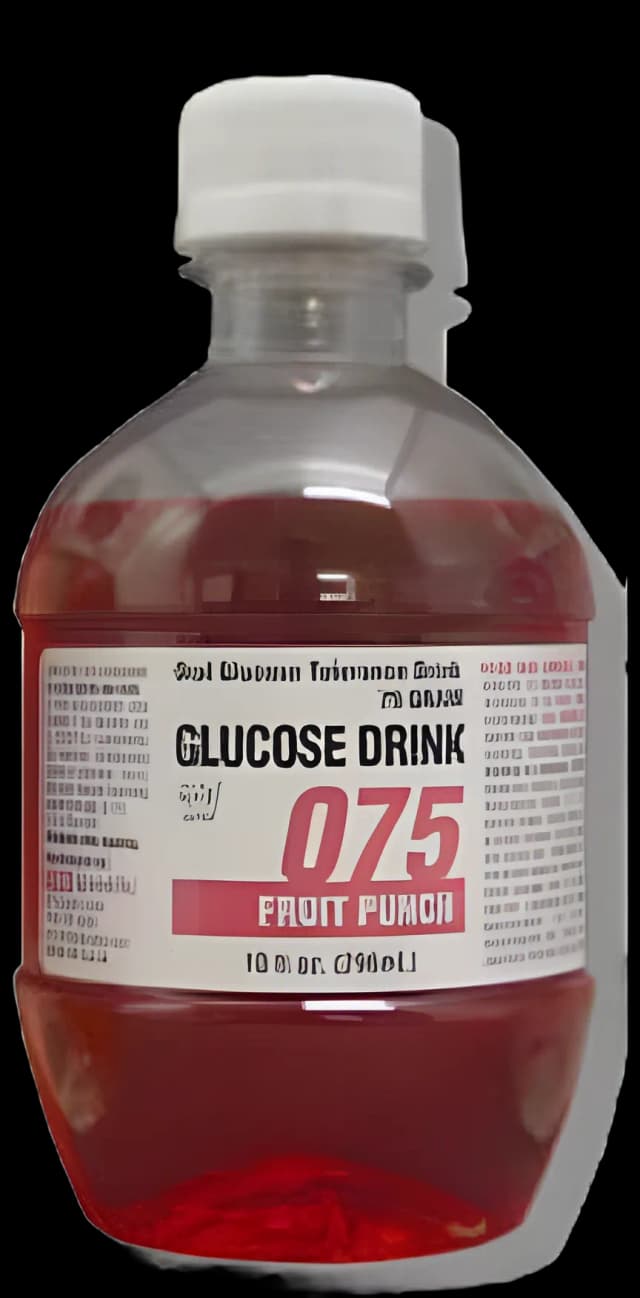 Glucose Tolerance Beverage Glucose Drink Fruit Punch 75 Gram 10 oz. per Bottle