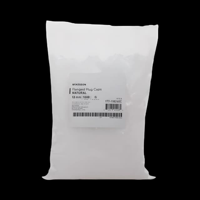 McKesson 13mm Flanged Plug Caps for Lab Tubes