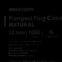 McKesson 13mm Flanged Plug Caps for Lab Tubes