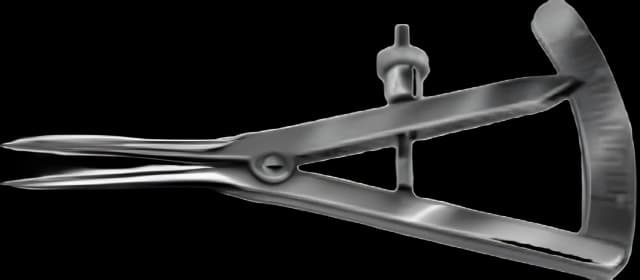 Caliper Castroviejo 0 to 20 mm in 1 mm Increments