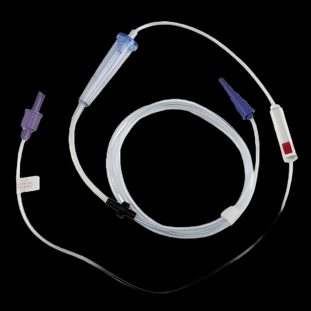 Enteral Feeding Pump Safety Screw Spike Set Kangaroo™ 924 PVC NonSterile