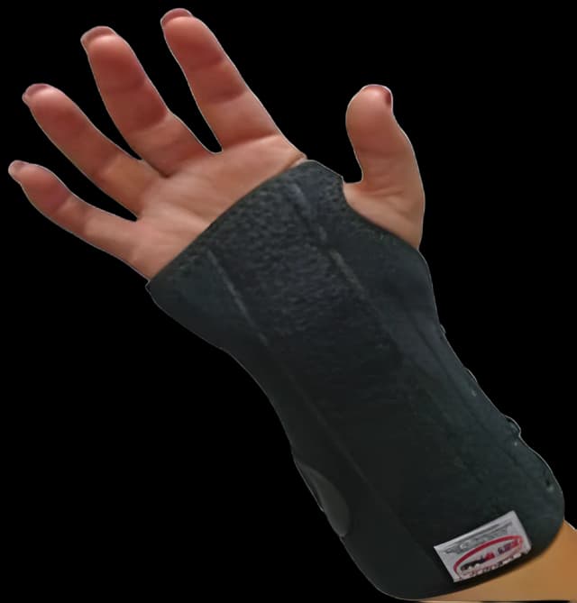Wrist / Forearm Brace Talon™ V MPFlex™ Contoured Felt / Vinyl Left Hand Black Medium / Large