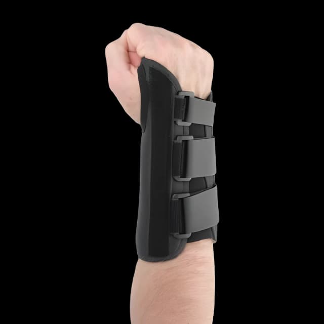 Wrist / Forearm Brace Ossur® Formfit® Aluminum / Cotton / Polyester Left Hand Black X-Small