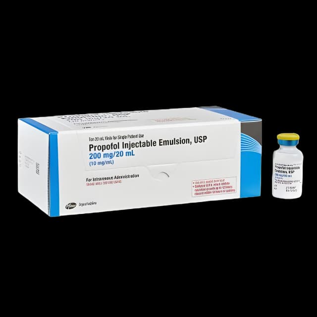 Pfizer Propofol 1% Injection 20mL - General Anesthetic