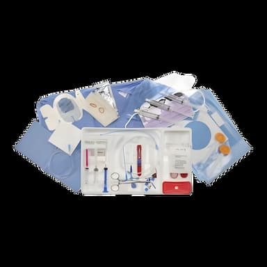 Pressure Injectable Central Venous Catheter Arrowg+ard Blue Plus® Straight Open Tip 7 Fr. Triple Lumen