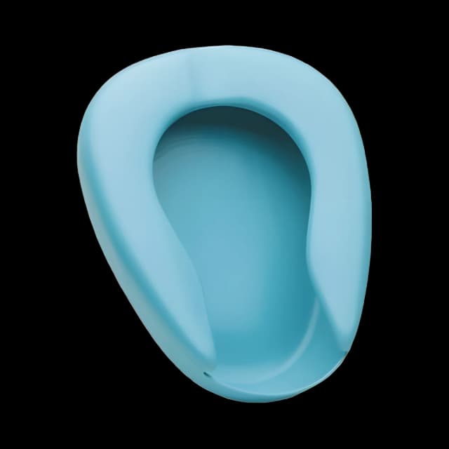 Stackable Bedpan Medegen Blue 2.25 Quart / 2129 mL