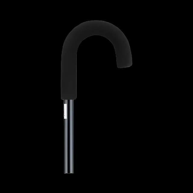 Nova Offset Aluminum Cane 1040BK - Adjustable Comfort Grip