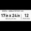 Bed Pillow McKesson 17 X 24 Inch White Disposable - 41-1724-S