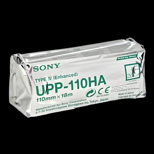 Diagnostic Recording Paper Sony® Thermal Paper 110 mm X 20 Meter Roll Without Grid - UPP-110HA