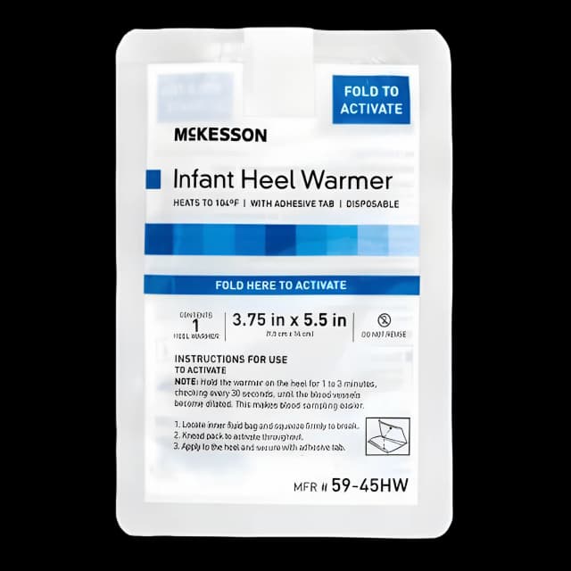 Instant Infant Heel Warmer McKesson Heel One Size Fits Most Nylon Cover / Polyethylene Disposable
