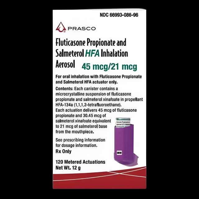 Fluticasone Propionate / Salmeterol HFA 45 mcg - 21 mcg Aerosol Metered-Dose Inhaler 120 Doses