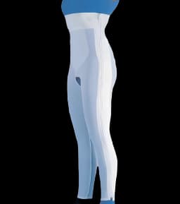 Compression Girdle Ankle Length / High Waist White Small