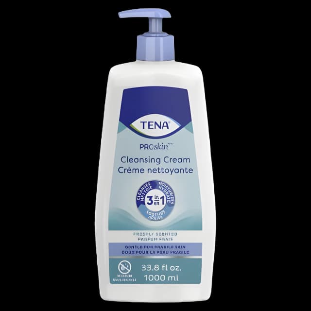 Rinse-Free Body Wash TENA® ProSkin™ Cream 33.8 oz. Pump Bottle Mild Scent