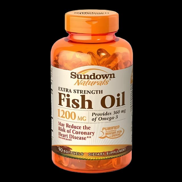 Omega 3 Supplement Sundown Naturals® Fish Oil 1200 mg Strength Softgel 90 per Bottle
