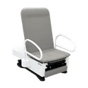 FusionFREEDOM™ Exam Chair with Manual Back, 450-lb Weight Capacity, ADA 17-inch Low Seat Height, Stirrups, Standard Base and Classic Upholstery