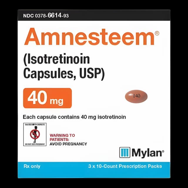 Amnesteem® Isotretinoin 40 mg Capsule Blister Pack 30 Capsules