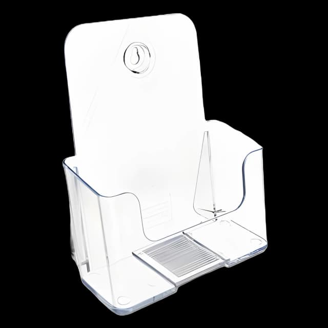 DocuHolder for Countertop/Wall-Mount, Booklet Size, 6.5w x 3.75d x 7.75h, Clear