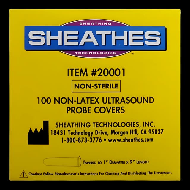 Ultrasound Probe Cover Sheathes™ 1 X 9 Inch Non Latex NonSterile For use with Ultrasound Endocavity Probe - 20001