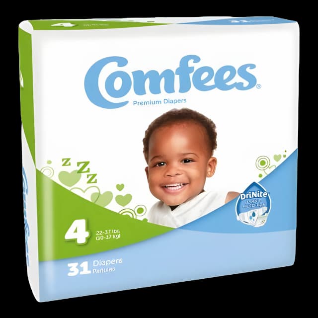 Unisex Baby Diaper Comfees® Size 4 Disposable Moderate Absorbency - 41540