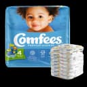 Unisex Baby Diaper Comfees® Size 4 Disposable Moderate Absorbency - 41540