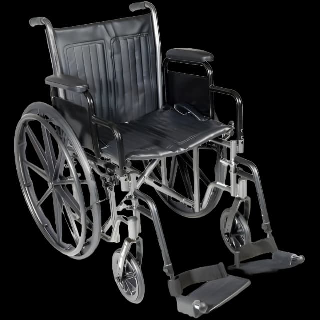 McKesson 18" Dual Axle Wheelchair - Desk Arms, 300 lbs Capacity
