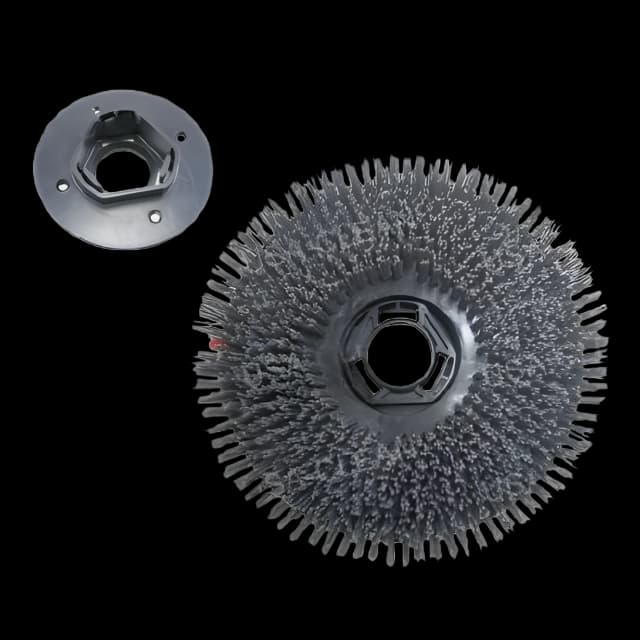 Hard Floor Scrubbing Brush 11 Inch Gray