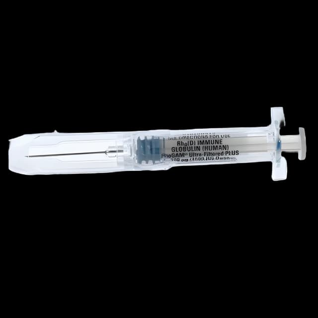 RhoGAM® Ultra-Filtered Plus Rho (D) Immune Globulin (Human), Preservative Free 1,500 IU (300 mcg) Injection Prefilled Syringe 1 Syringe