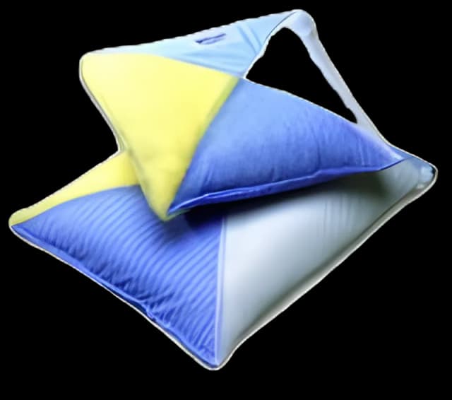 Sensory Pillow 14 W X 13-1/2 D X 5 H Inch Multicolored Reusable