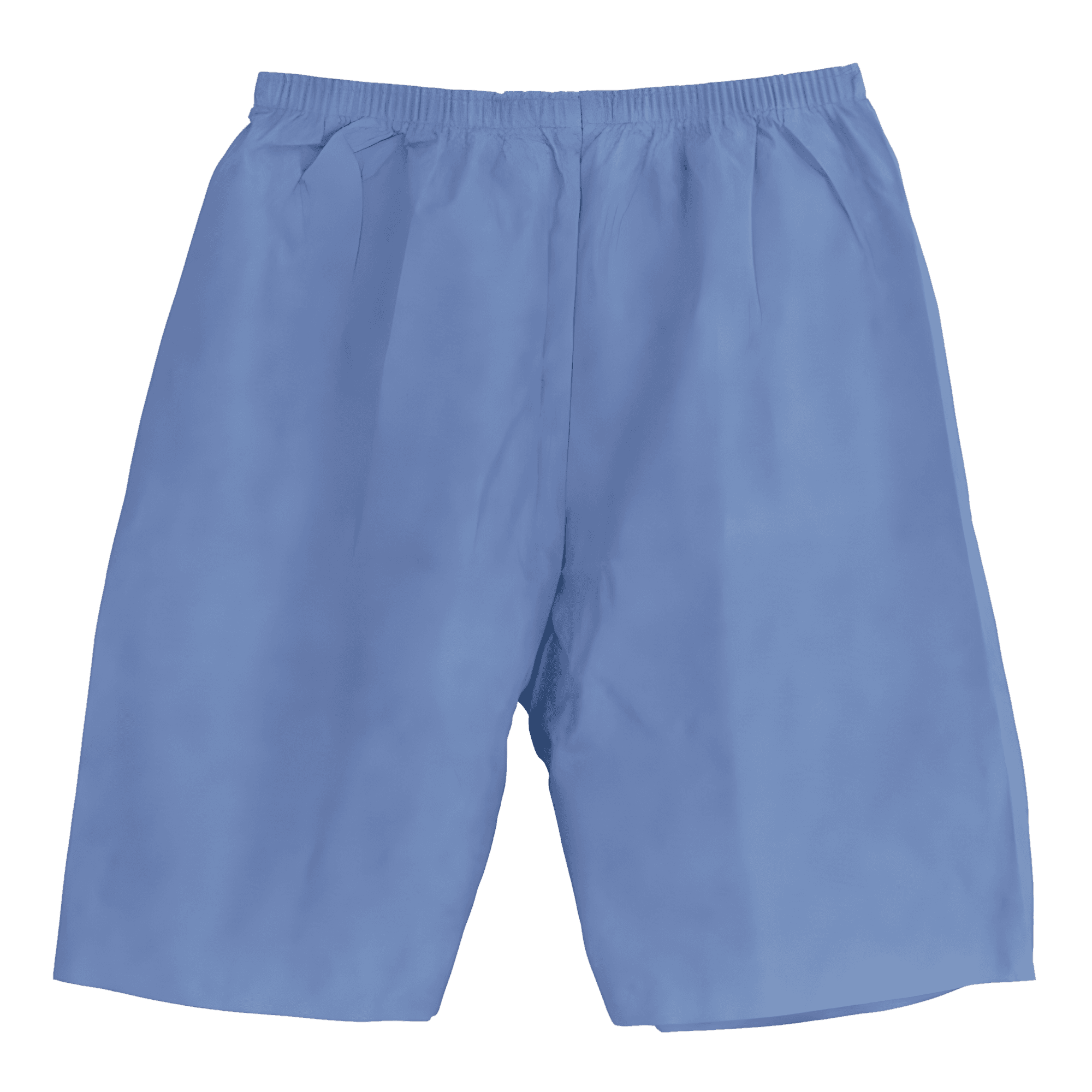Multilayer Disposable Exam Shorts with Elastic Waist, Blue, Size L