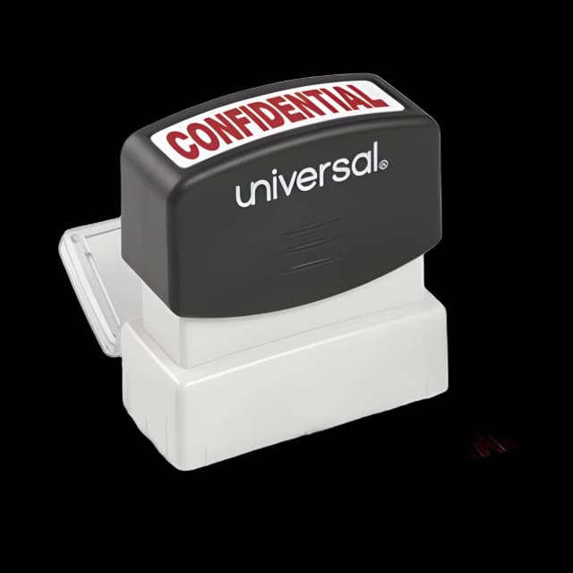 Message Stamp, CONFIDENTIAL, Pre-Inked One-Color, Red