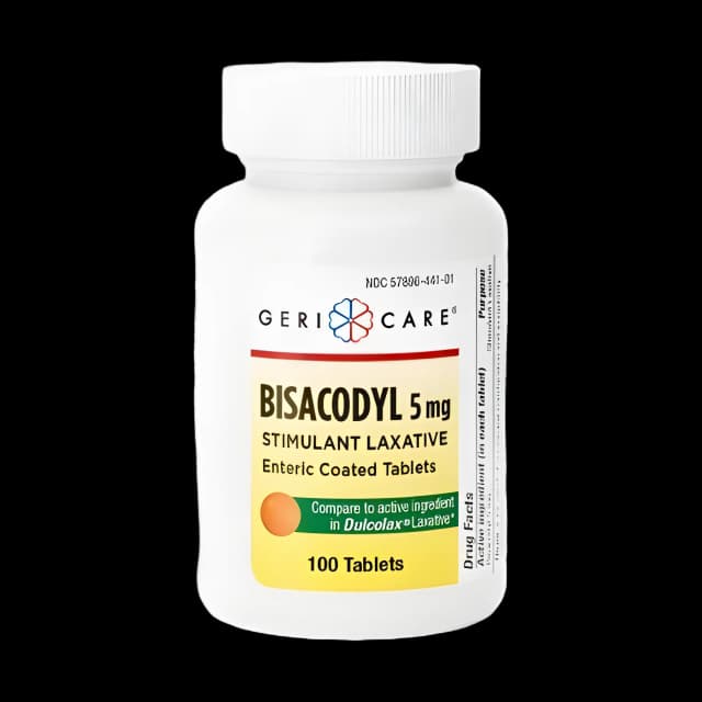 Laxative Geri-Care® Tablet 100 per Bottle 5 mg Strength Bisacodyl USP