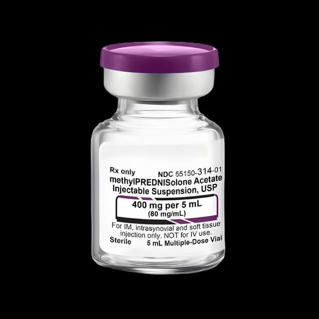 Methylprednisolone Acetate 80 mg / mL Injection Multiple-Dose Vial 5 mL - 55150031401