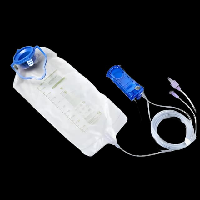Enteral Feeding Pump Spike Set with Flush Bag Kangaroo OMNI™ ENPlus 1000 mL NonSterile