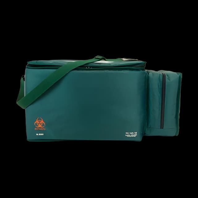 Dual Chamber Specimen Transport Tote by Market Lab Inc