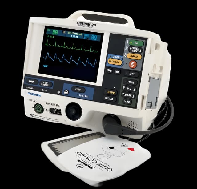 Refurbished Defibrillator Unit Automatic / Manual Operation Lifepak® 20 Paddles Contact - 700020E_RS