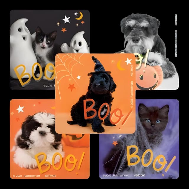 SmileMakers® 100 per Box Rachael Hale Boo! Crew Sticker 2-1/2 Inch