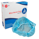 Blue Bouffant Nurse O.R. Caps, 24”, Non-Woven, 100/bx, 5 bx/cs