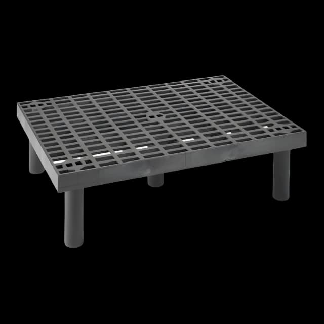 Dunnage Rack Uline 1 Shelf Floor Standing 36 X 24 X 12 Inch Black