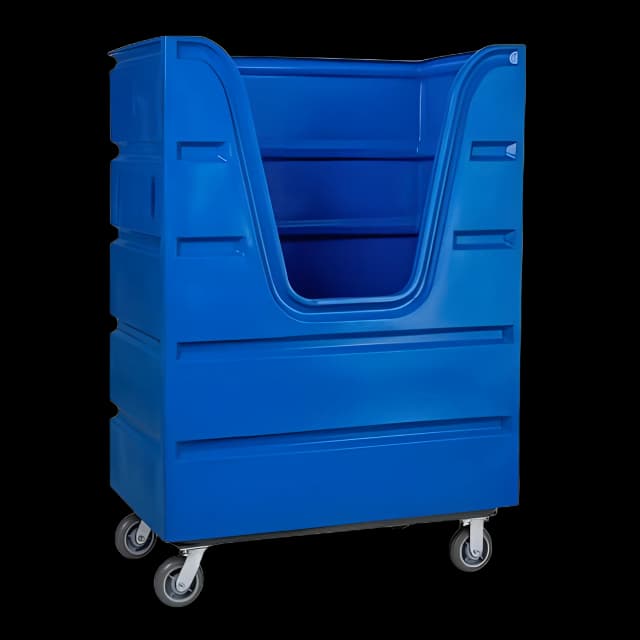 Bulk Transport Truck 2000 lb. Capacity Poly / Steel 6 Inch Casters - 847B