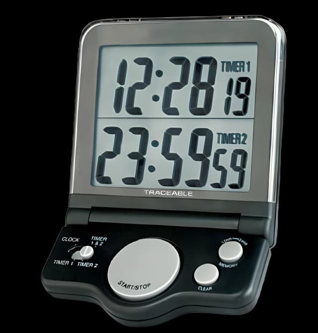 Electronic Alarm Timer 2 Channel, Jumbo Display Traceable® 24 Hours Digital Display