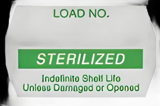 Pre-Printed Label Barkley® Advisory Label White Sterilized Green Sterilization Label