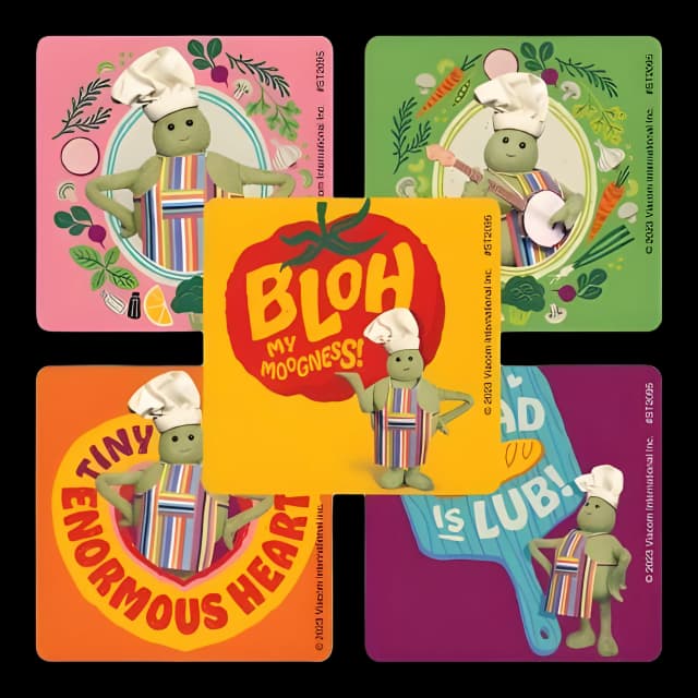SmileMakers® 100 per Roll The Tiny Chef Show Sticker 2-1/2 Inch