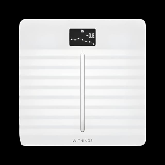 Cardio Body Composition Analyzer Step On Withings LCD Display 5 -> 180kg (9 -> 396lb) White
