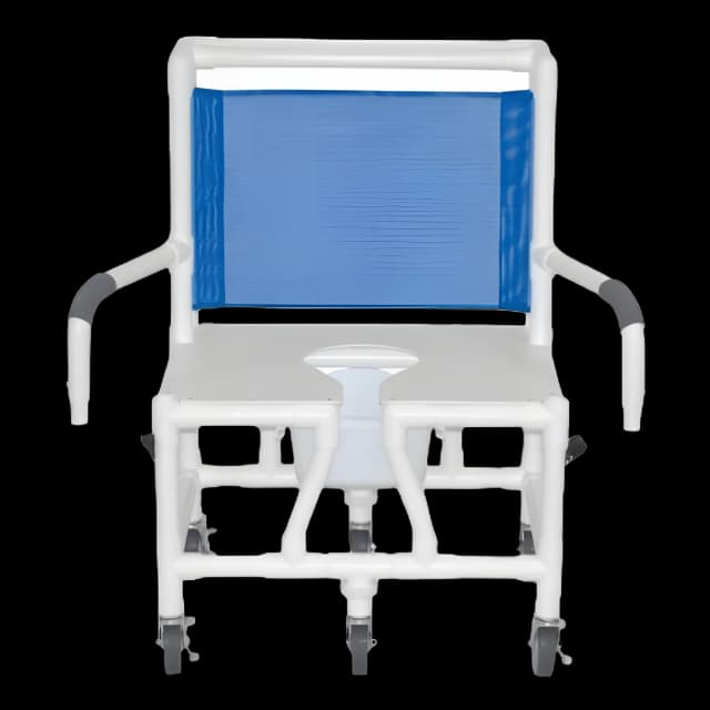 Shower Chair MJM International PVC Frame 26 Inch Seat Width 600 lbs. Weight Capacity
