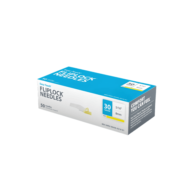 Safety Hypodermic Needle 30g, 5/16" EasyTouch Fliplock