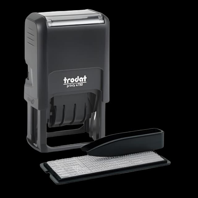 Printy Do It Yourself Self-Inking Message Dater,1.63 x 1, Blue/Red