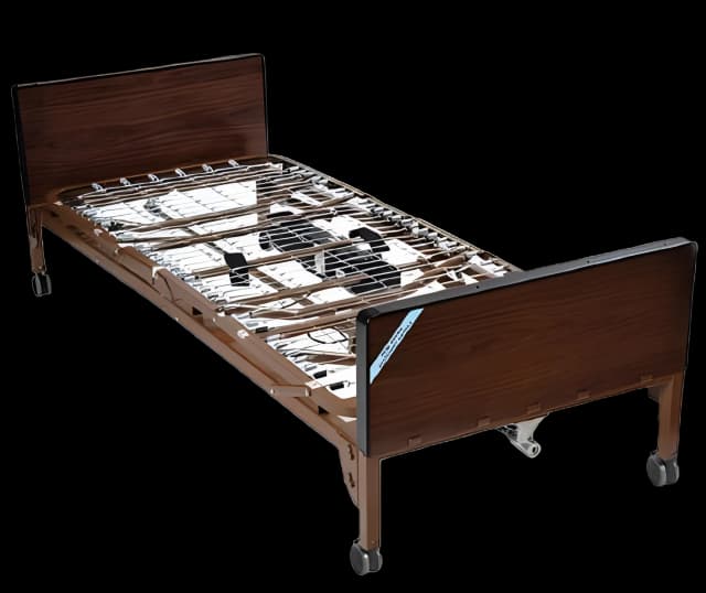 Semi-Electric Bed Delta® Ultra-Light 1000 Home Care 88 Inch Length Spring Deck 12-1/2 to 21-1/2 Inch Height Range - 15030