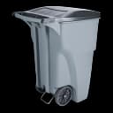 Trash Can Rubbermaid® 65 gal. Rollout Gray MDPE Manual