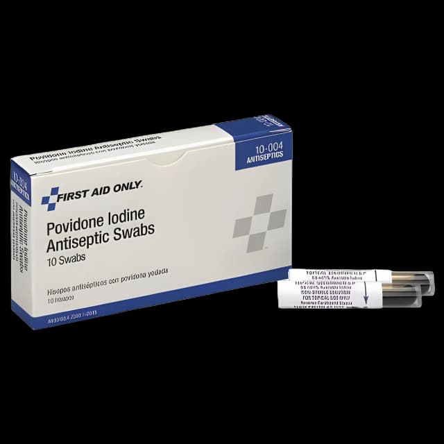 Impregnated Ampule with Swab First Aid Only 10% Strength Povidone Iodine Ampule NonSterile