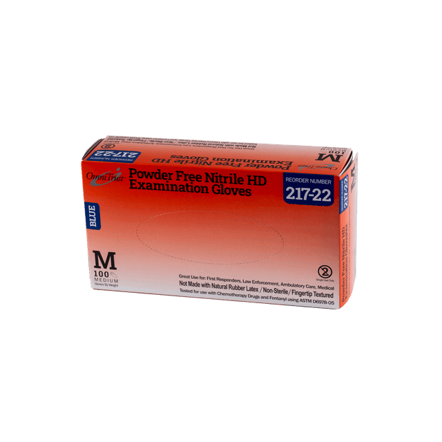 Fentanyl Resistant Nitrile Powder Free Examination Glove Size M